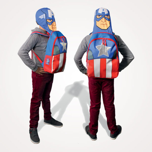 Ruksak školski s kapuljačom Captain America Cerda